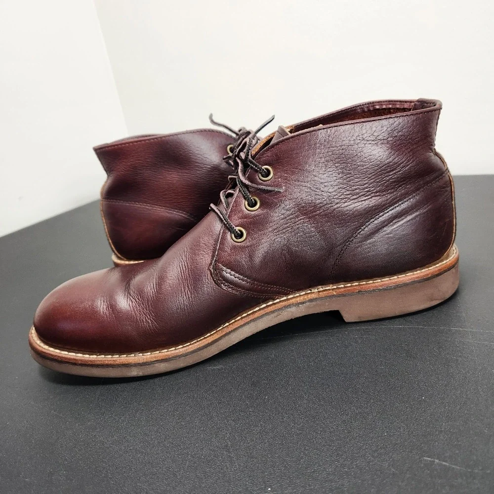 Red Wing 9215 Foreman Brown Leather Oil Slick Chukka Boots Mens Sz 11 D Classic